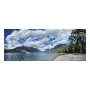 Nationaal park van het meer McDonald - Glacier Foto Afdruk