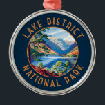 Nationaal Park van het meer Metalen Ornament<br><div class="desc">Ontwerp van vectorkunstwerken in het nationaal park van het Lake District. Het is de grootste van de dertien nationale parken in Engeland en Wales.</div>
