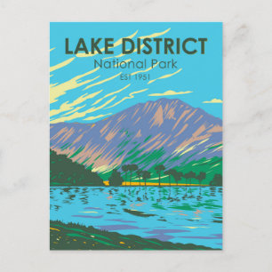 Nationaal park van het meer van Buttermere Briefkaart