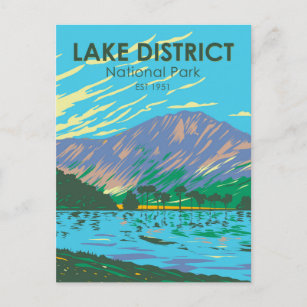 Nationaal park van het meer van Buttermere Briefkaart