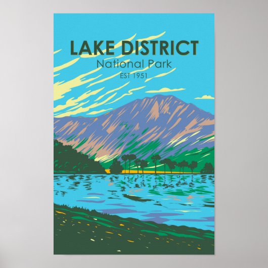 Nationaal park van het meer van Buttermere Poster (Voorkant)