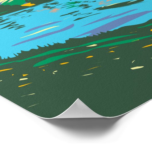 Nationaal park van het meer van Buttermere Poster (Hoek)