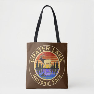 Nationaal park van het meer van Crater Elk T-Shirt Tote Bag