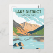 Nationaal park van het meer Wasdale Briefkaart (Voorkant / Achterkant)