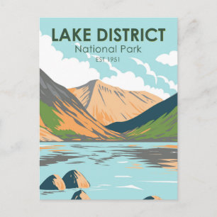 Nationaal park van het meer Wasdale Briefkaart