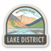 Nationaal park van het meer Wasdale Sticker (Voorkant)