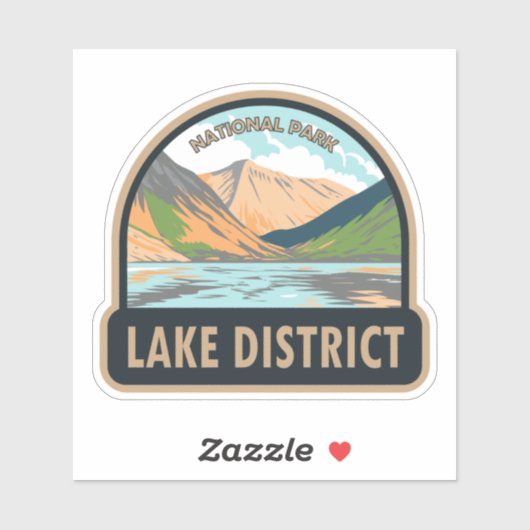 Nationaal park van het meer Wasdale Sticker (Vel)