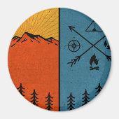 Nationaal park van het  oregon Portland Magneet (Voorkant)