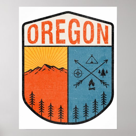 Nationaal park van het  oregon Portland Poster (Voorkant)