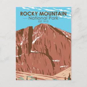 Nationaal park van het Rocky Mountain Colorado Lan Briefkaart