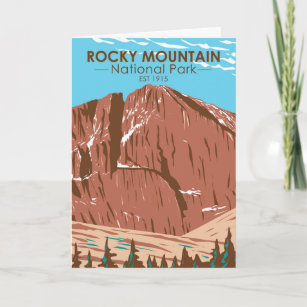 Nationaal park van het Rocky Mountain Colorado Lan Kaart