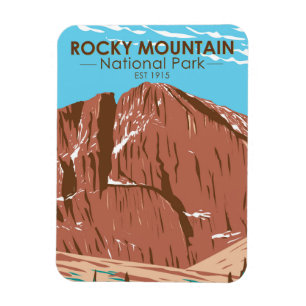 Nationaal park van het Rocky Mountain Colorado Lan Magneet