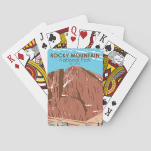 Nationaal park van het Rocky Mountain Colorado Lan Pokerkaarten