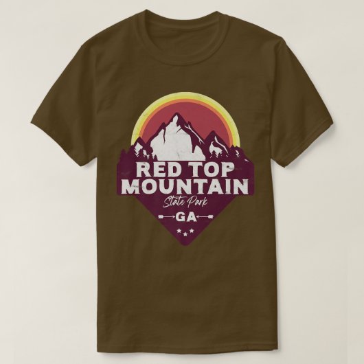 Nationaal park van het Rode Hooggebergte Georgia N T-shirt (Design voorkant)