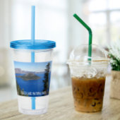 Nationaal park van het schilderachtig meer acryl drinkbeker