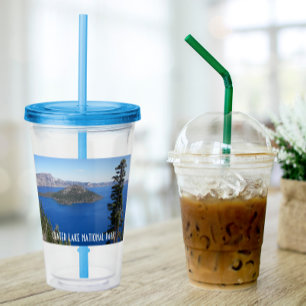 Nationaal park van het schilderachtig meer acryl drinkbeker