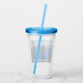 Nationaal park van het schilderachtig meer acryl drinkbeker (Achterkant)