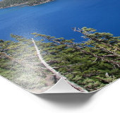 Nationaal park van het schilderachtig meer foto afdruk (Hoek)