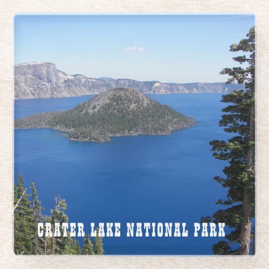 Nationaal park van het schilderachtig meer glazen onderzetter (Voorkant)