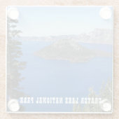 Nationaal park van het schilderachtig meer glazen onderzetter (Achterkant)