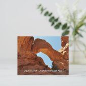 Nationaal park van het type Double Arch Briefkaart (Staand voorkant)