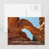 Nationaal park van het type Double Arch Briefkaart (Voorkant / Achterkant)