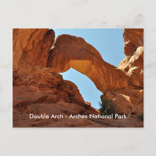 Nationaal park van het type Double Arch Briefkaart (Voorkant)