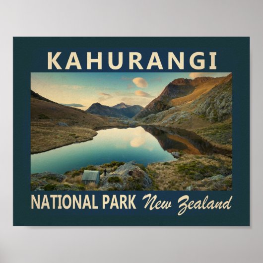 Nationaal park van Kahurangi Nieuw-Zeeland Poster (Voorkant)