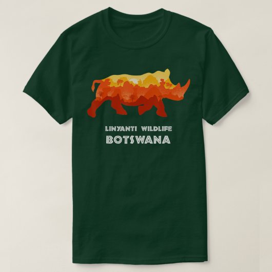 Nationaal park van Linyanti Wildlife Botswana Safa T-shirt (Design voorkant)