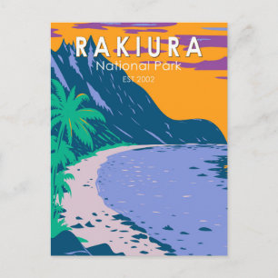 Nationaal park van Rakiura Nieuw-Zeeland Briefkaart