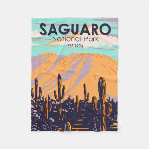 Nationaal park van Saguaro Arizona Wasson Peak Fleece Deken