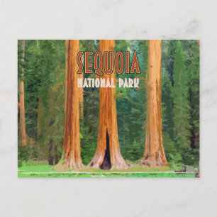 Nationaal park van Sequoia California  Briefkaart
