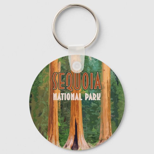 Nationaal park van Sequoia California  Sleutelhanger (Voorkant)