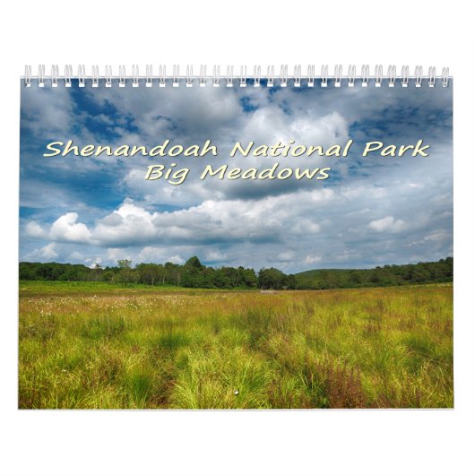 Nationaal park van Shenandoah Big Meadows Kalender (Hoes)