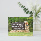 Nationaal park van Shenandoah Noordelijke Intrance Briefkaart (Staand voorkant)