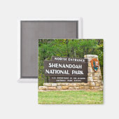 Nationaal park van Shenandoah Noordelijke Intrance Magneet (Voorkant / Achterkant)