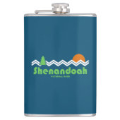 Nationaal park van Shenandoah Retro Heupfles (Voorkant)