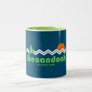 Nationaal park van Shenandoah Retro Tweekleurige Koffiemok