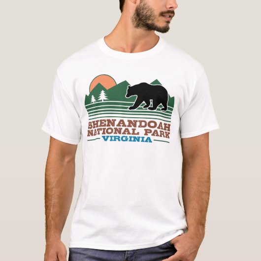Nationaal park van Shenandoah Virginia T-shirt (Voorkant)