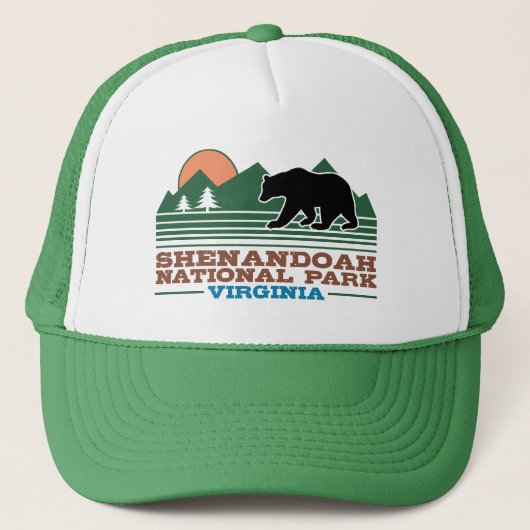 Nationaal park van Shenandoah Virginia Trucker Pet (Voorkant)