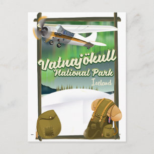Nationaal park van Vatnajökull IJsland Briefkaart