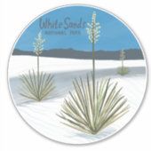 Nationaal park van witte zanden Nieuw Mexico Gypsu Sticker (Voorkant)