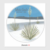 Nationaal park van witte zanden Nieuw Mexico Gypsu Sticker (Vel)