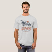 Nationaal park van Yellowstone Wolf Mountains  T T-shirt (Voorkant volledig)
