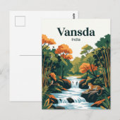 Nationaal park Vansda India Briefkaart (Voorkant / Achterkant)