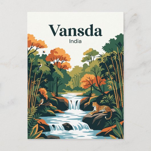 Nationaal park Vansda India Briefkaart (Voorkant)