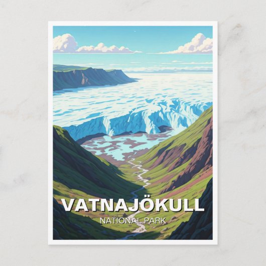 Nationaal park Vatnajökull Briefkaart (Voorkant)
