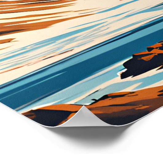 Nationaal park Vatnajokull Poster (Hoek)