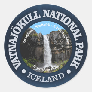 Nationaal park Vatnajokull Ronde Sticker