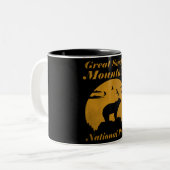 Nationaal park Verenigde Staten Beer Tweekleurige Koffiemok (Voorkant links)